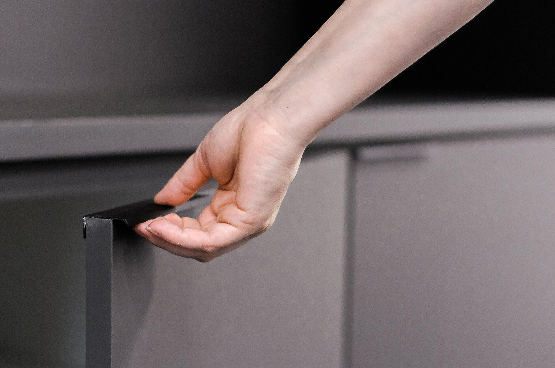 hand opening cabinet
