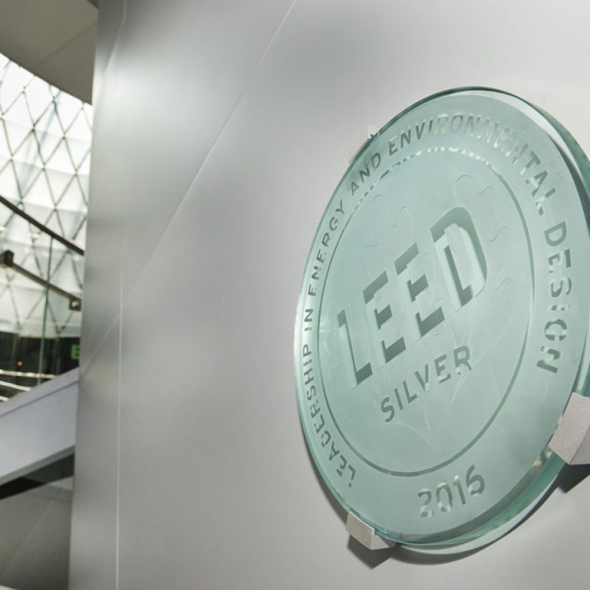 Leed certification plaque